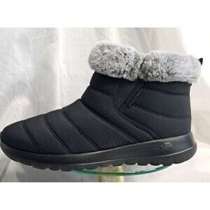 Skechers Women's Go Walk Air Cooled Goga Mat Boots with Faux Fur - Black 7